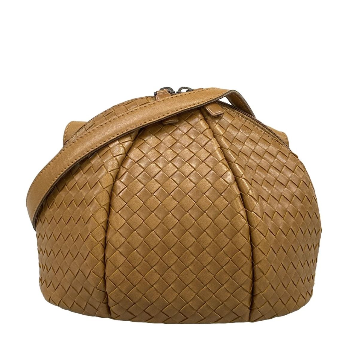 BOTTEGA VENETA(ボッテガヴェネタ) ショルダーバッグ イントレチャート ブラウン レザー