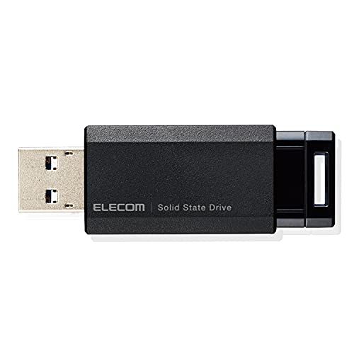 エレコム 外付けSSD 250GB USB3.2(Gen2) PS5/PS4(メーカー動作確認済) ノック式 ブラック ESD-EPK0250GBKe