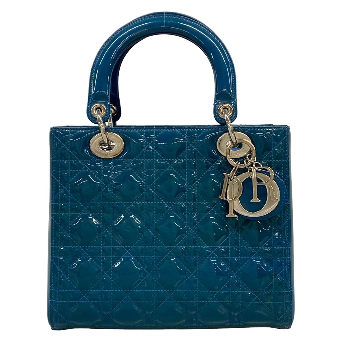 DIOR/ChristianDior(ディオール/クリスチャンディオール) ハンドバッグ レディディオールミディアムバッグ ブルー レザー