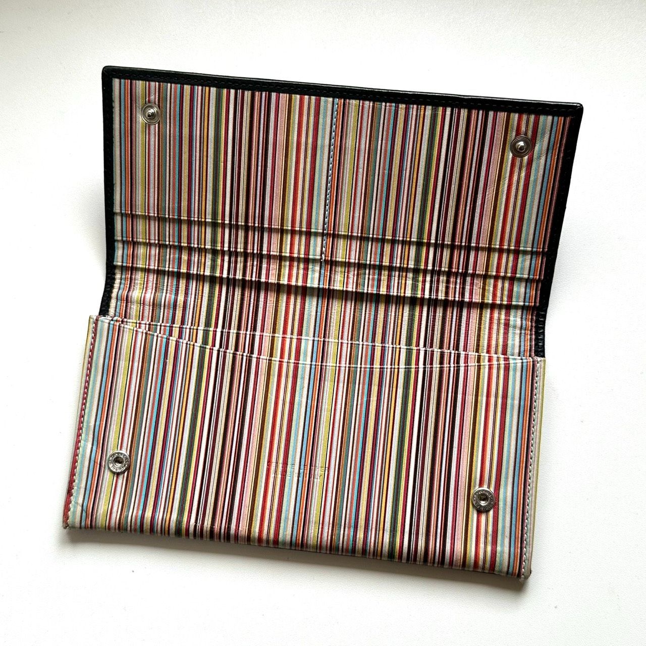 ポールスミス　Paul Smith 長財布　カードケース　マルチストライプ