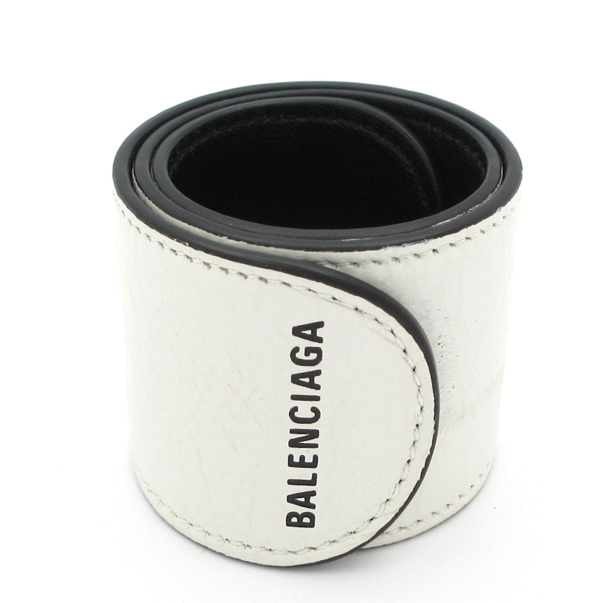 BALENCIAGA(バレンシアガ) ブレスレット サイクル ブレスレット 483272 レザー 白