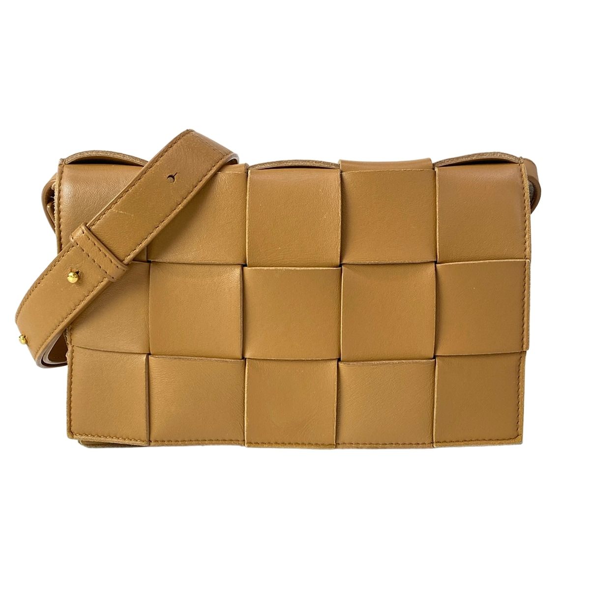 BOTTEGA VENETA(ボッテガヴェネタ) ショルダーバッグ カセット ブラウン レザー