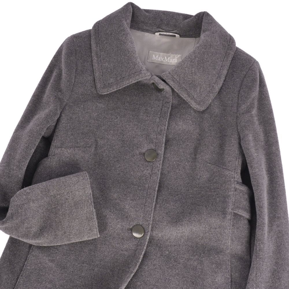 美品 マックスマーラ Max Mara コート ロングコート ウール アンゴラ