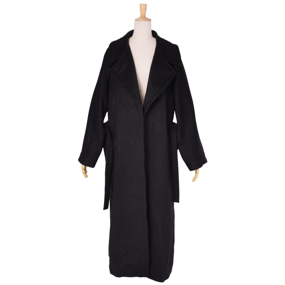 美品 マックスマーラ Max Mara コート 白タグ ベルト付き ロングコート