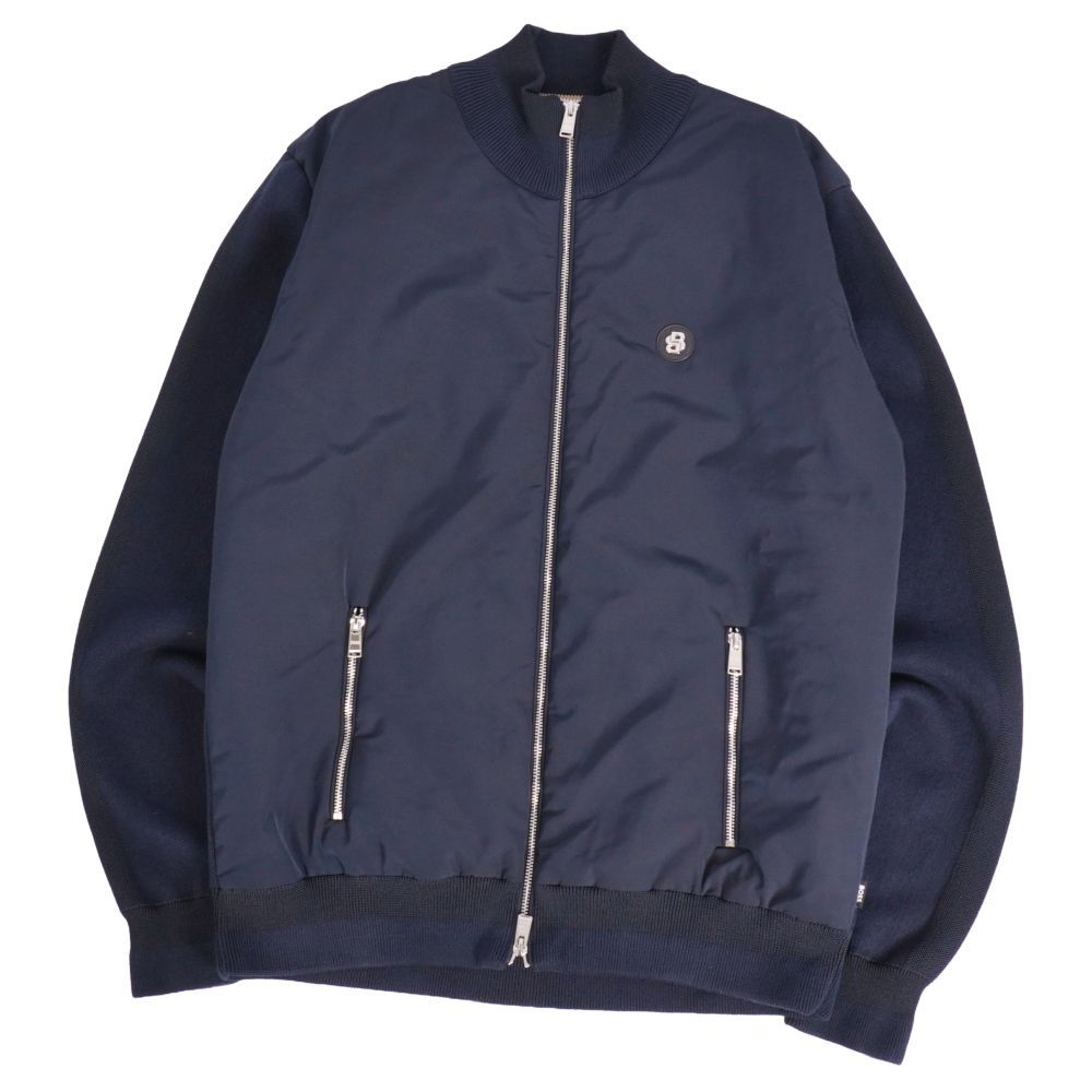 極美品 ヒューゴボス HUGO BOSS ジャケット ブルゾン ニット切り替え