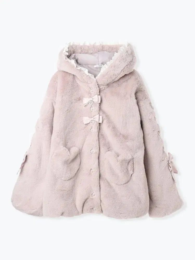 NOEMIE ウサミミ ファー パーカ ピンク 出品