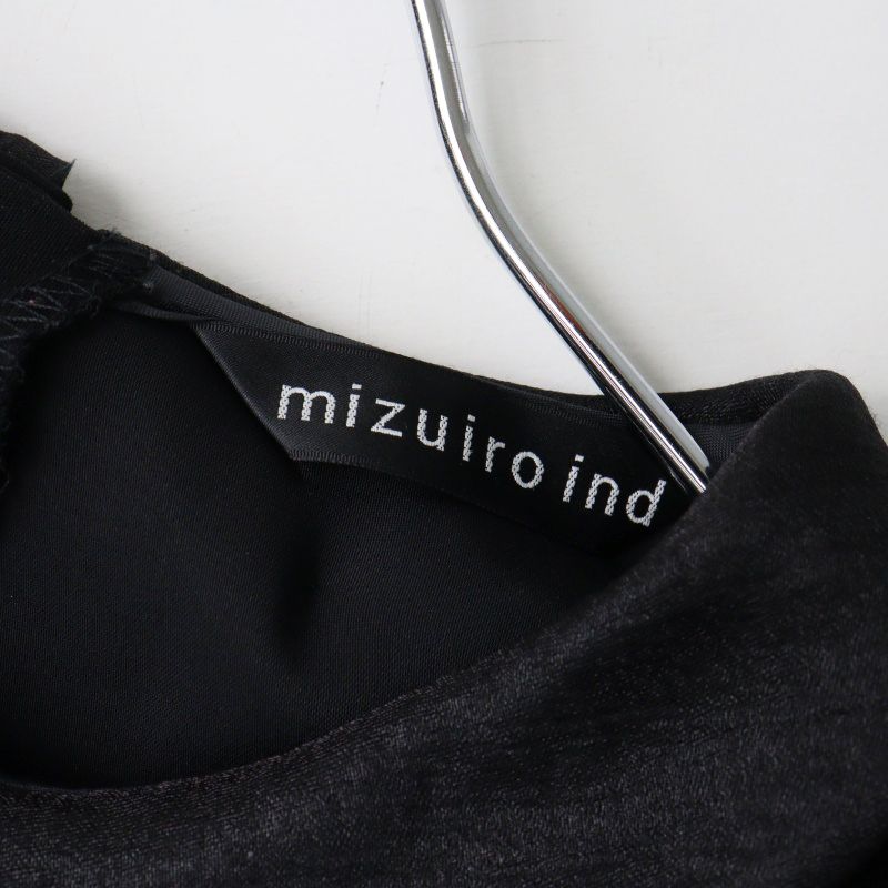 美品 2025AW ミズイロインド mizuiro ind 襟付きサテンコクーン