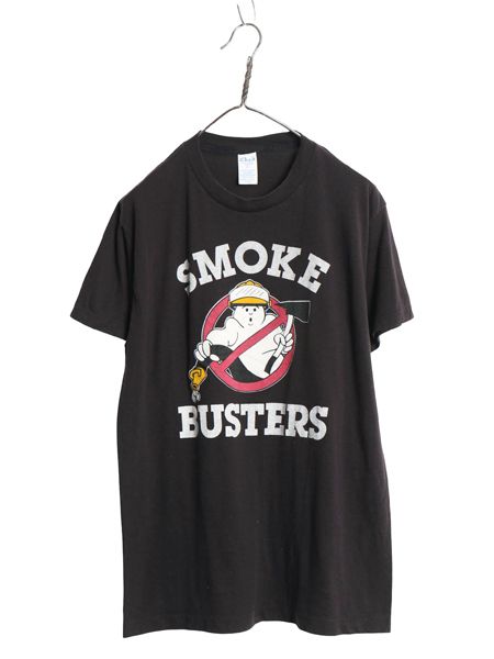 80s USA製 ムービー パロディー イラスト プリント Tシャツ メンズ XL / ヴィンテージ キャラクター グラフィック シングルステッチ 黒
