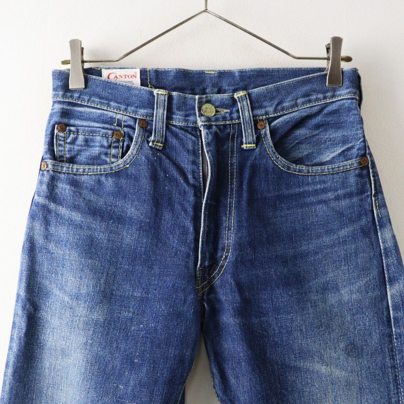 VINTAGE USA製 キャントン CANTON ストレートデニムパンツ インディゴ 