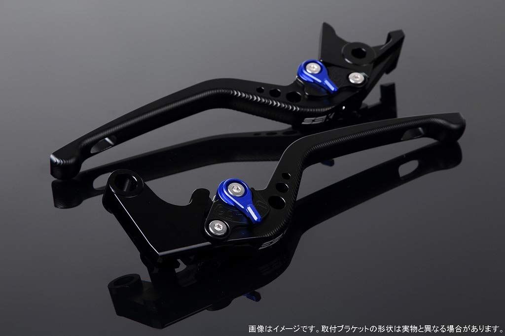 新品 SSK スピードラ アジャストレバーセット 3Dロング レバー本体カラー:マットブラック アジャスターカラー:マットブルー SUZUKI GSX-S125/GSX-R125 2017-2019