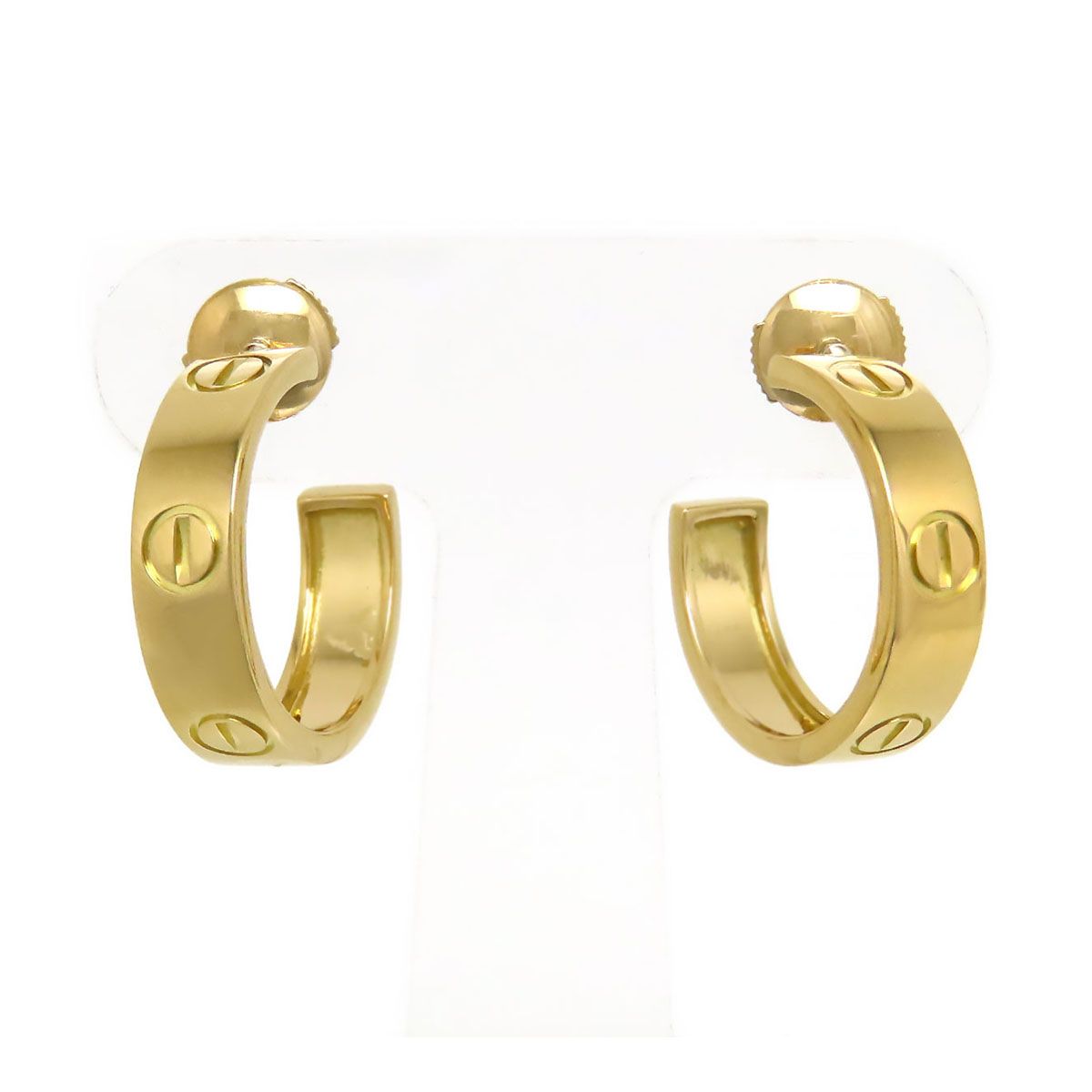 カルティエ ラブ ピアス 750 (K18YG) レディース CARTIER【中古】 【ジュエリー】