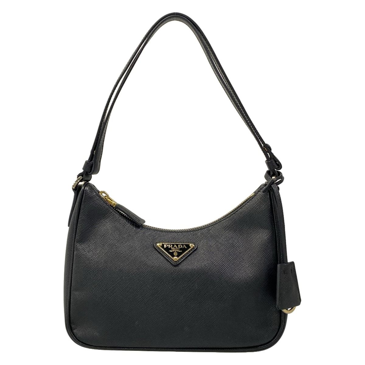 PRADA(プラダ) ショルダーバッグ - 黒 レザー