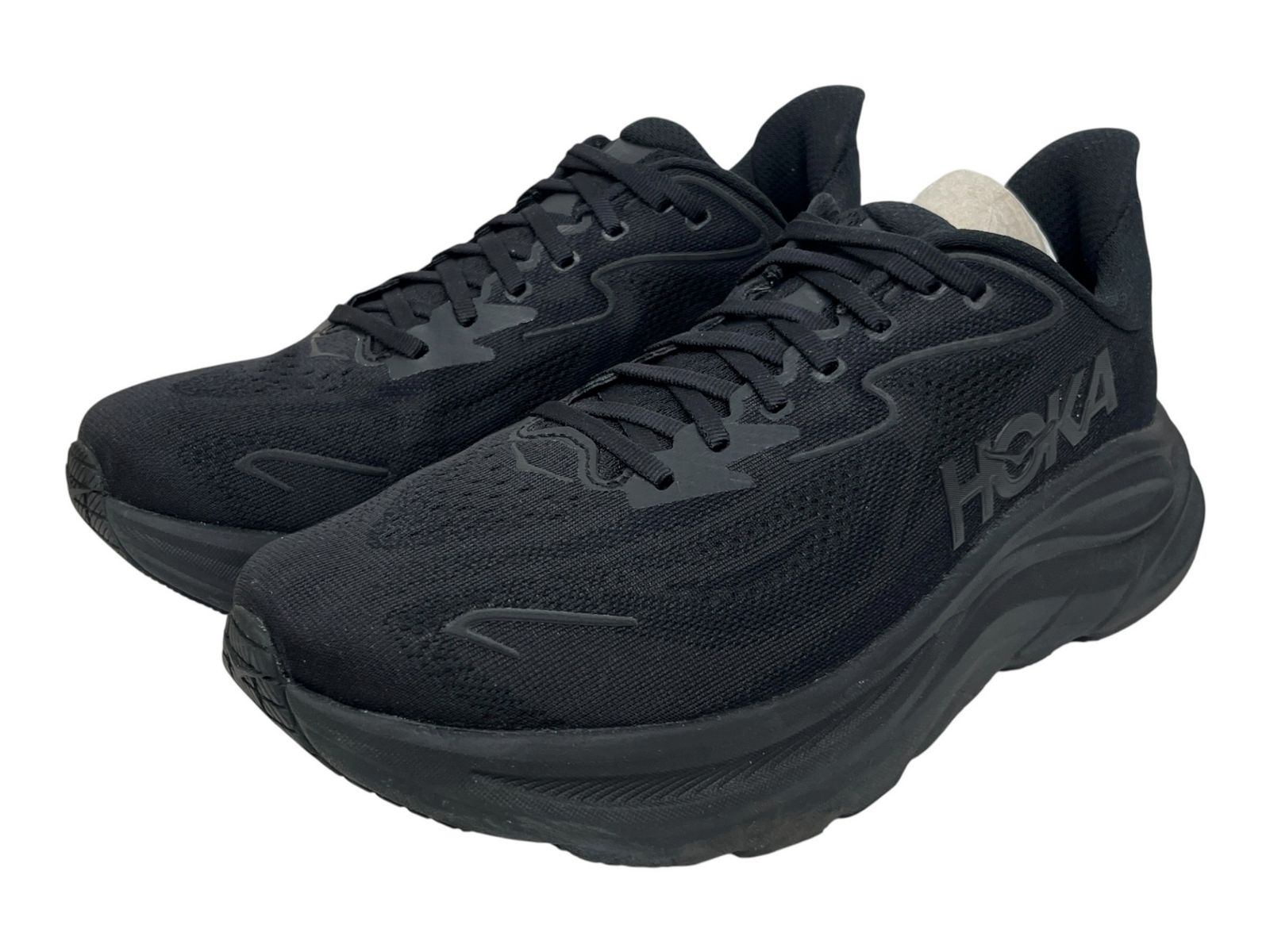 HOKA ONE ONE (ホカオネオネ) M CLIFTON 10 WIDE クリフトン10 スニーカー ランニングシューズ 1162032-BBLC 27cm US9.2E ブラック メンズ/028
