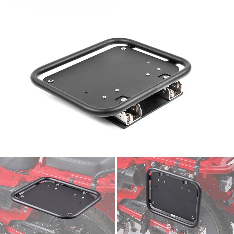 HI-LINE バイク サイドバッグサポート フリップアップ式 CT125 ハンターカブ JA55 左側専用 2WAY サイドテーブル 机 サイドバッグ対応 タイヤ巻き込み防止 カブ カスタムパーツ 外装 バイク アクセサリー 日本語取扱説明 6de148fe