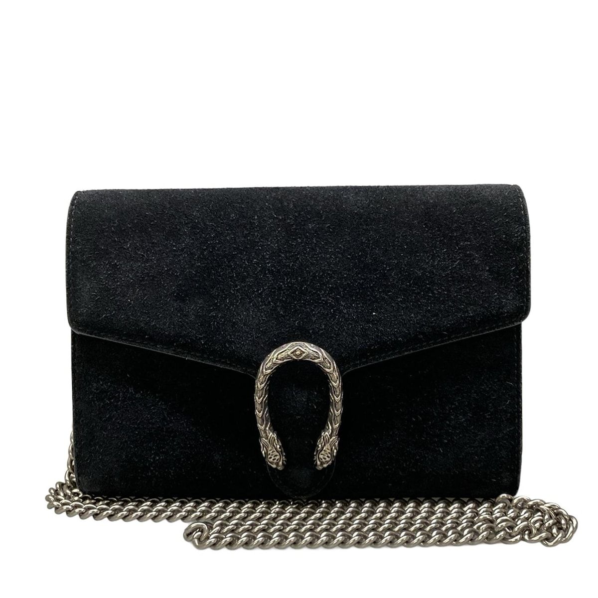 GUCCI(グッチ) 財布 ディオニュソス 401231 黒 チェーンウォレット/ストラップ着脱可