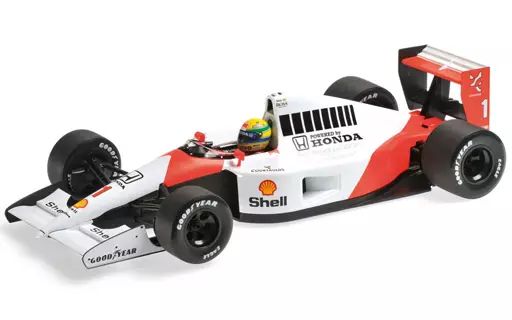 【中古】ミニカー 1/18 Mclaren MP4/6 Shell #1(ホワイト×レッド×ブラック) [540911801]