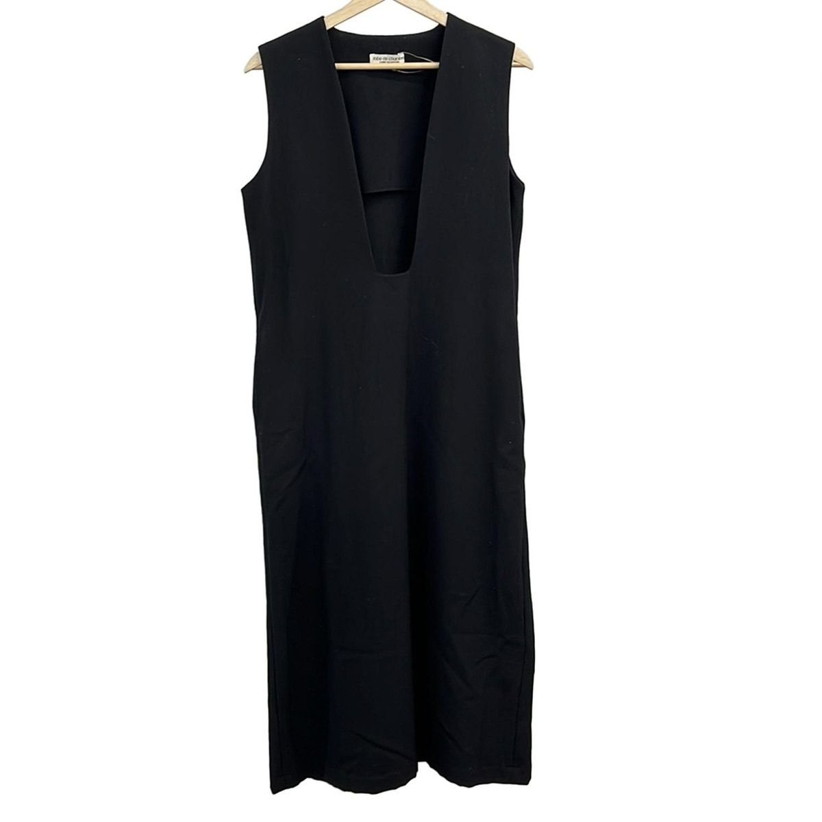 robe de chambre COMME des GARCONS(ローブドシャンブル コムデギャルソン) ワンピース レディース - 黒 ノースリーブ/ロング