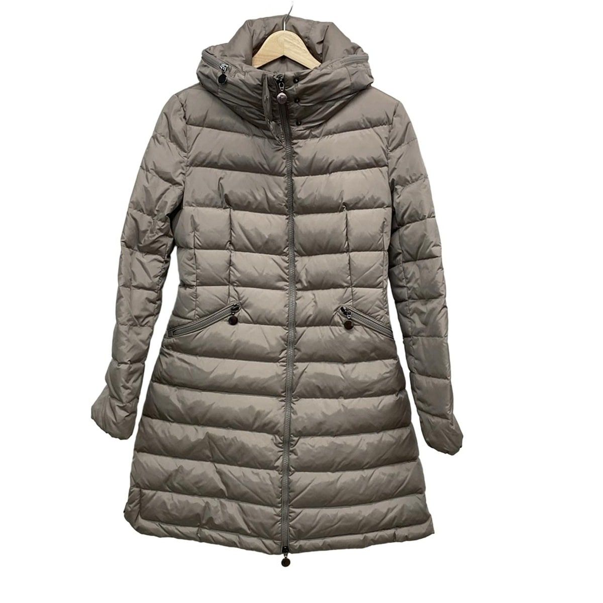 MONCLER(モンクレール) ダウンコート サイズ1 S レディース FLAMME グレー 長袖/冬