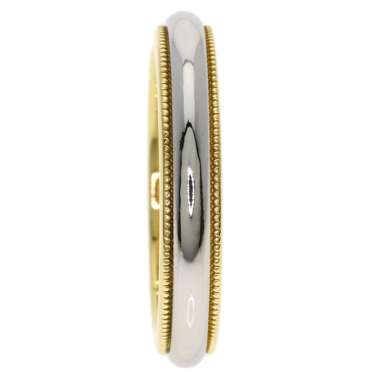 TIFFANY&Co. ティファニー ミルグレイン リング・指輪 K18YG PT950