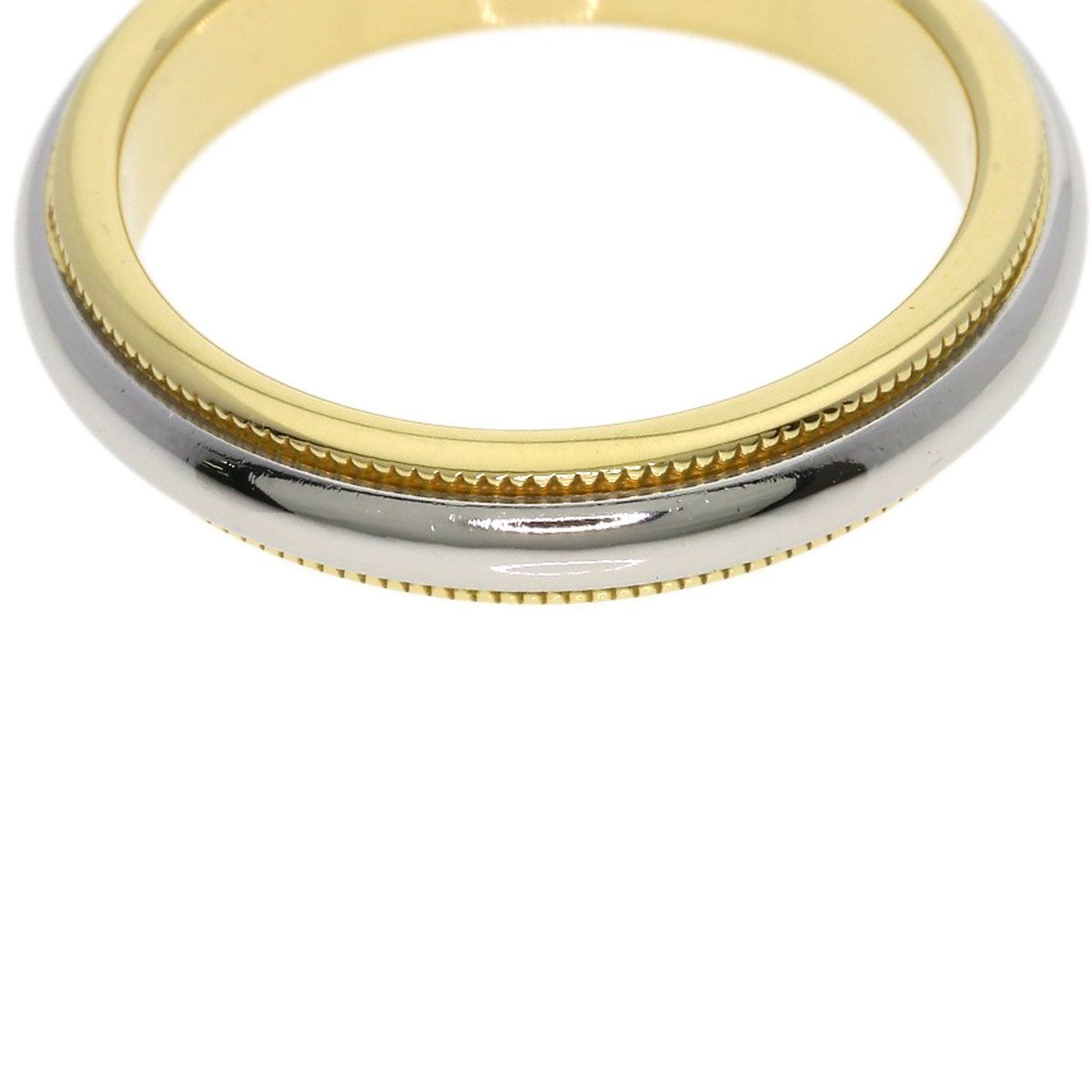 TIFFANY&Co. ティファニー ミルグレイン リング・指輪 K18YG PT950