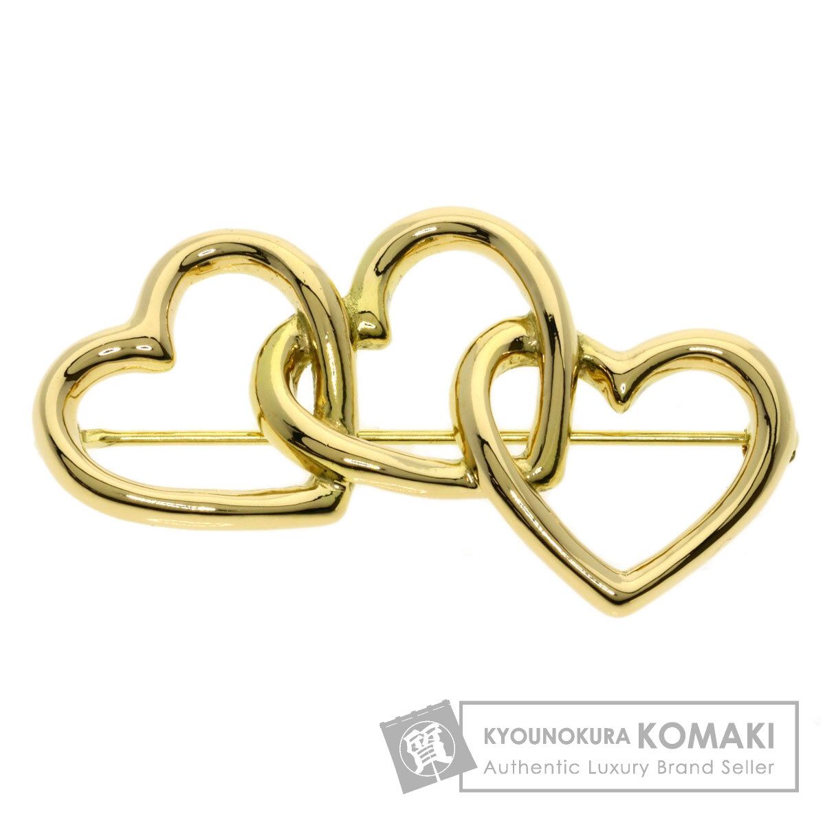 TIFFANY&Co. ティファニー トリプルハート ブローチ K18YG レディース [中古]