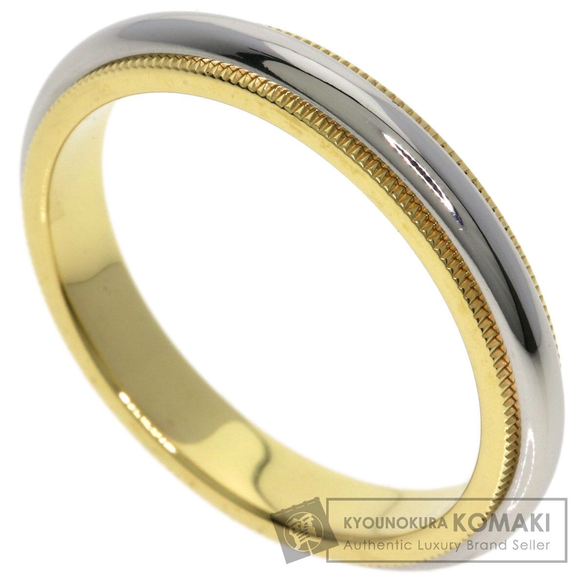 TIFFANY&Co. ティファニー ミルグレイン リング・指輪 K18YG PT950 レディース [中古]