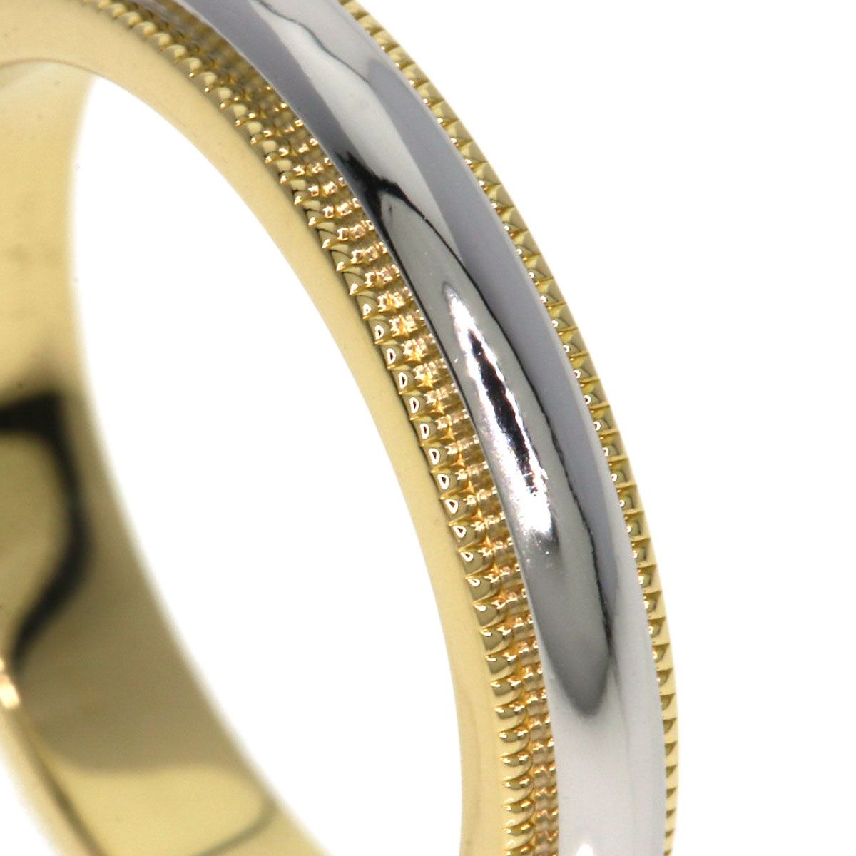 TIFFANY&Co. ティファニー ミルグレイン リング・指輪 K18YG PT950