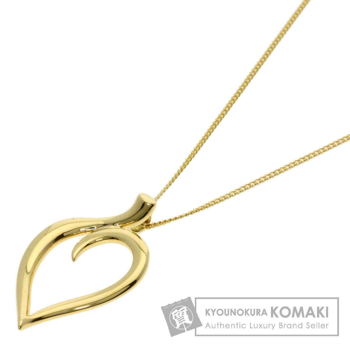 TIFFANY&Co. ティファニー リーフ ハート ネックレス K18YG レディース [中古]