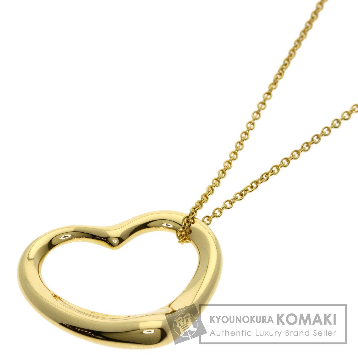 TIFFANY&Co. ティファニー オープンハート ネックレス K18YG レディース [中古]