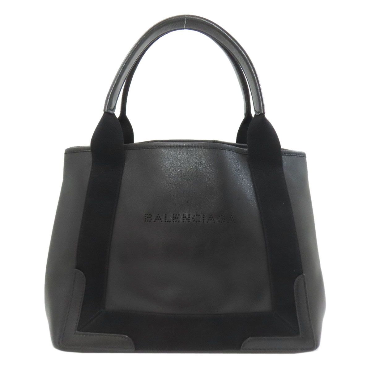 BALENCIAGA バレンシアガ 339933 ネイビーカバス トートバッグ レザー