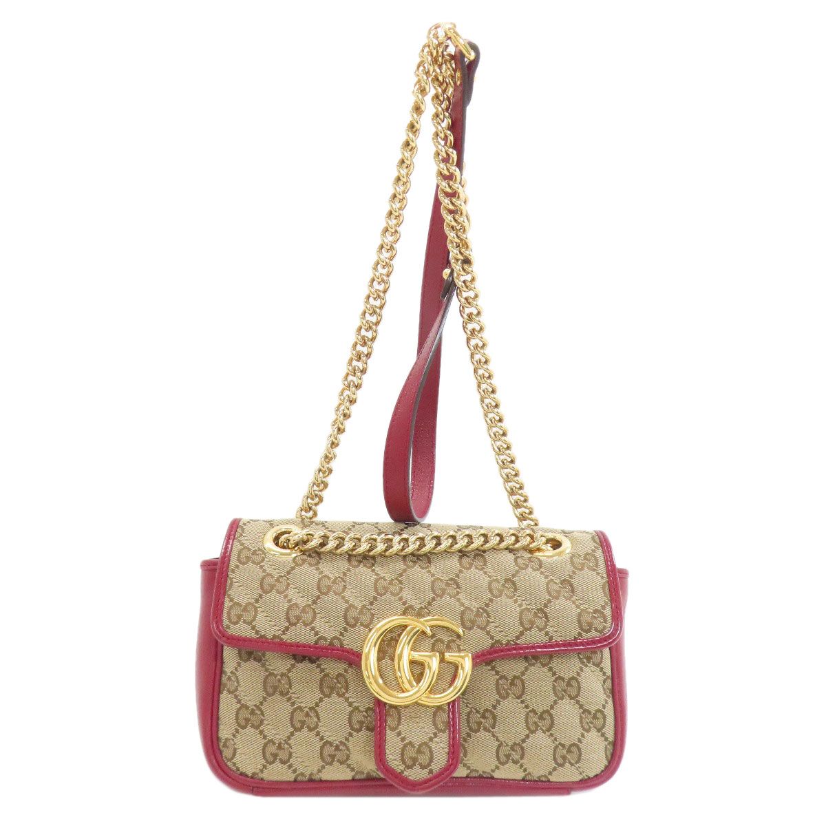 GUCCI グッチ 446744 GGマーモント ショルダーバッグ キャンバス