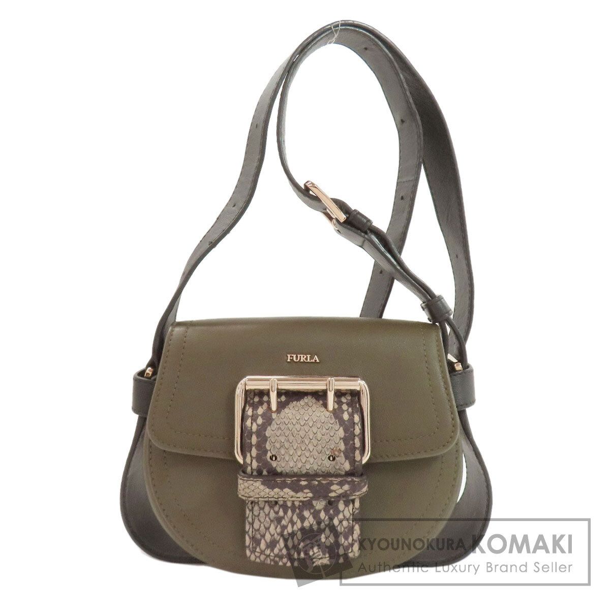 Furla フルラ ハッシュタグ ショルダーバッグ レザー レディース [中古]