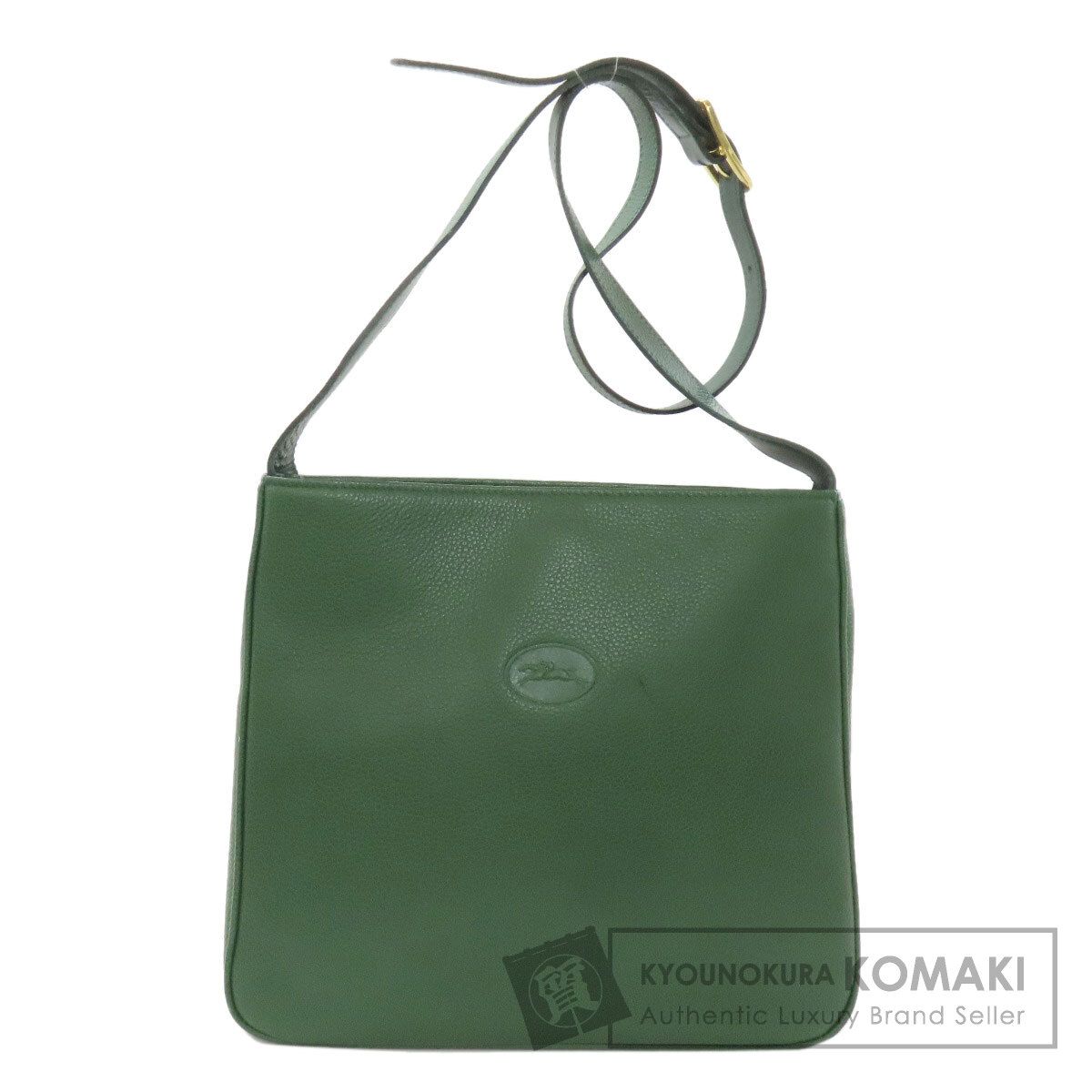 Longchamp ロンシャン ロゴ ショルダーバッグ レザー レディース [中古]