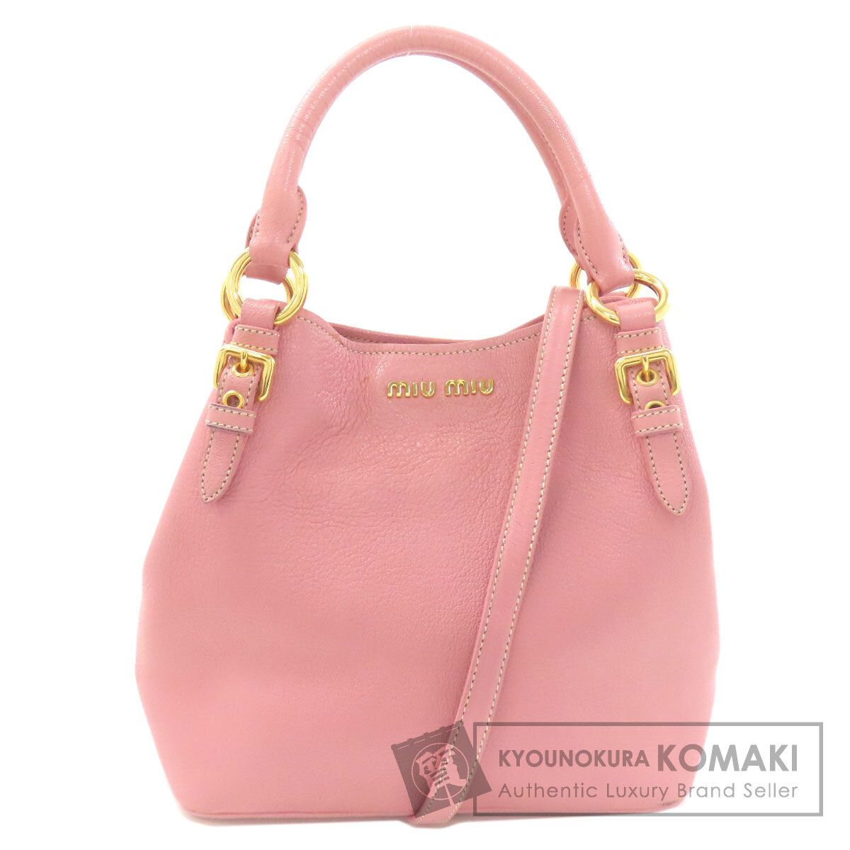 MIUMIU ミュウミュウ 2WAY ハンドバッグ レザー レディース [中古]