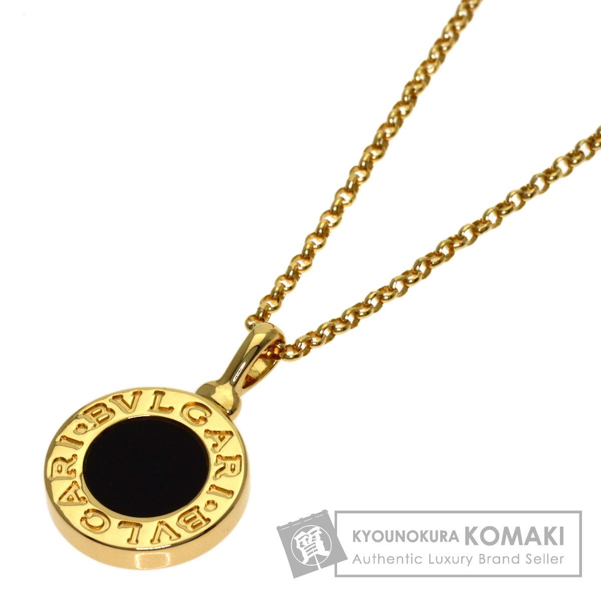 BVLGARI ブルガリ ブルガリブルガリ オニキス ネックレス K18YG レディース [中古]
