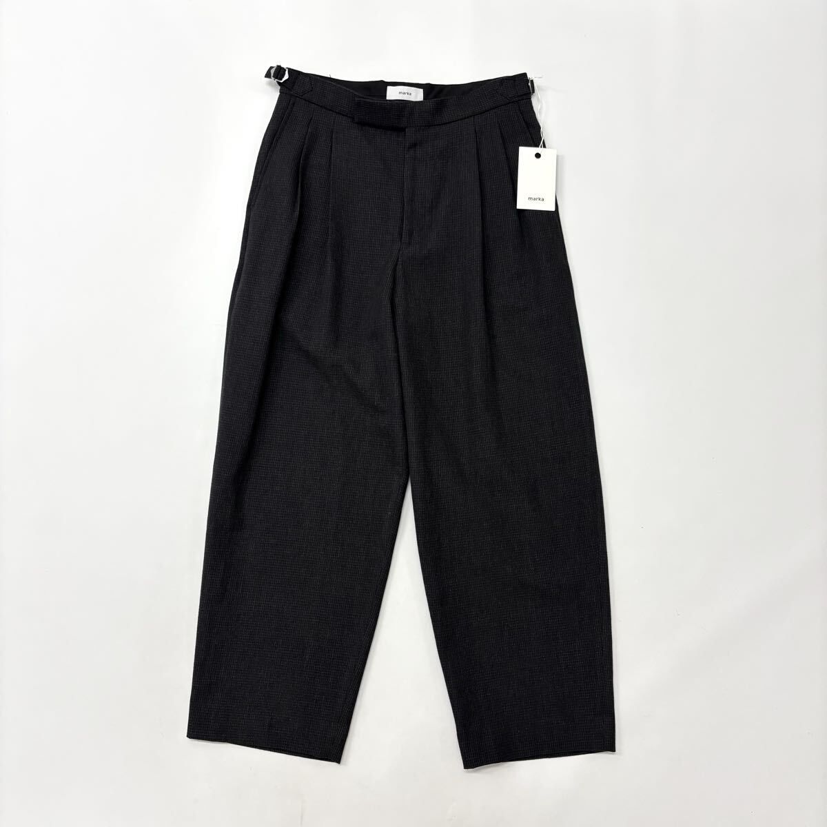 24aw 2024 良品 MARKA マーカ OFFICER PANTS 2TUCK WIDE オフィサー