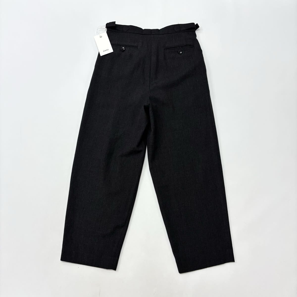 24aw 2024 良品 MARKA マーカ OFFICER PANTS 2TUCK WIDE オフィサー