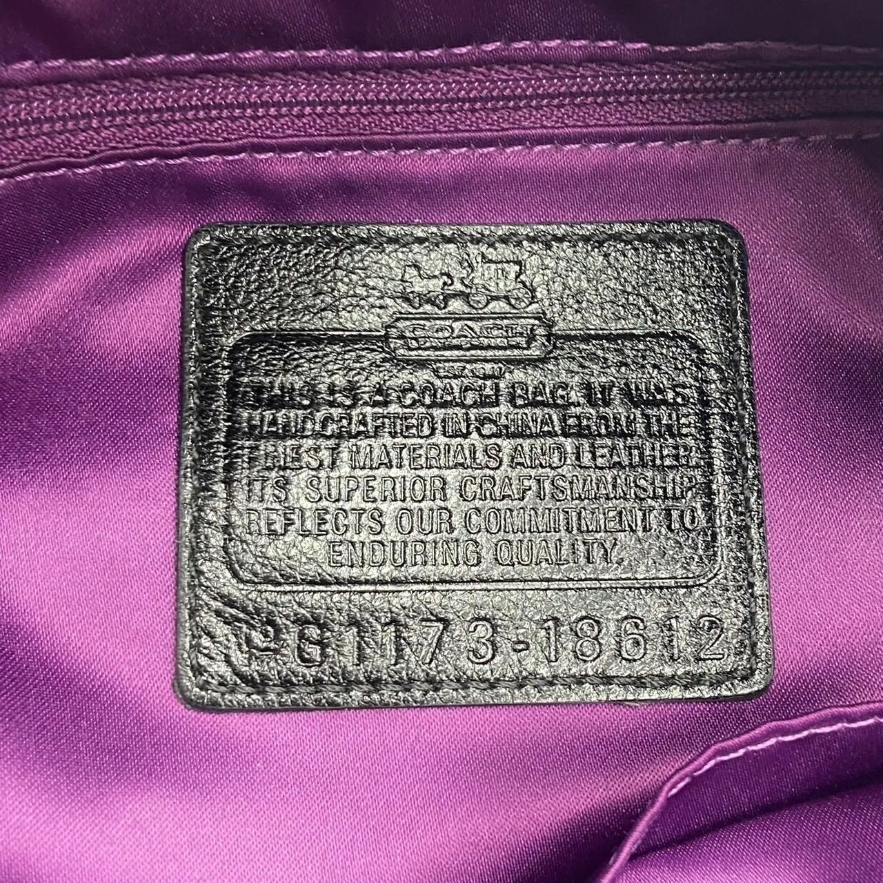 極美品● COACH コーチ マディソン ハンドバッグ　トートバッグ ロゴ 金具 ゴールド金具 ブラック レザー 18612