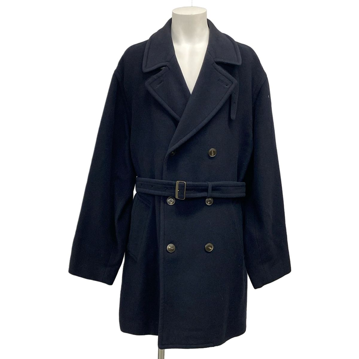 BRUNELLO CUCINELLI(ブルネロクチネリ) コート サイズJ 52 メンズ - ダークネイビー 長袖/冬 ウール、カシミヤ
