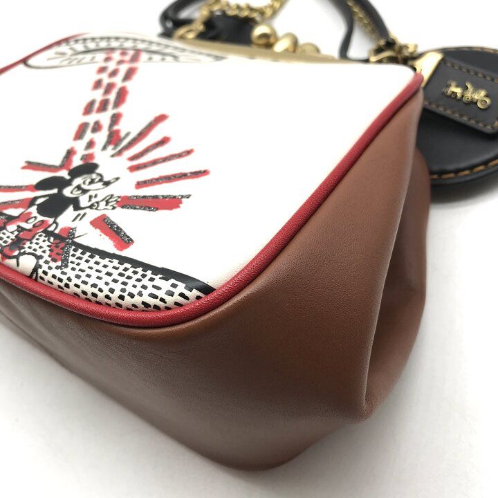 超美品 COACH コーチ ディズニー ミッキーマウス キース・へリング