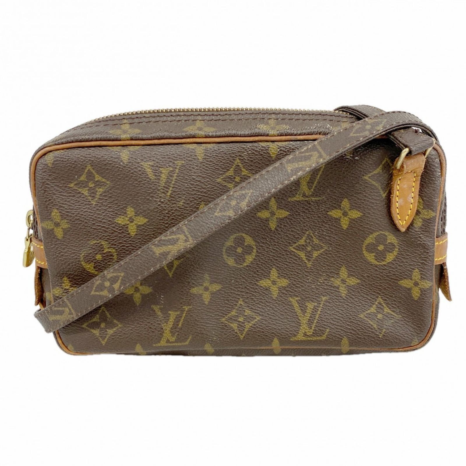ルイ・ヴィトン(Louis Vuitton) ルイ・ヴィトン ショルダーバッグ モノグラム ポシェットマルリーバンドリエール M51828 ブラウンレディース