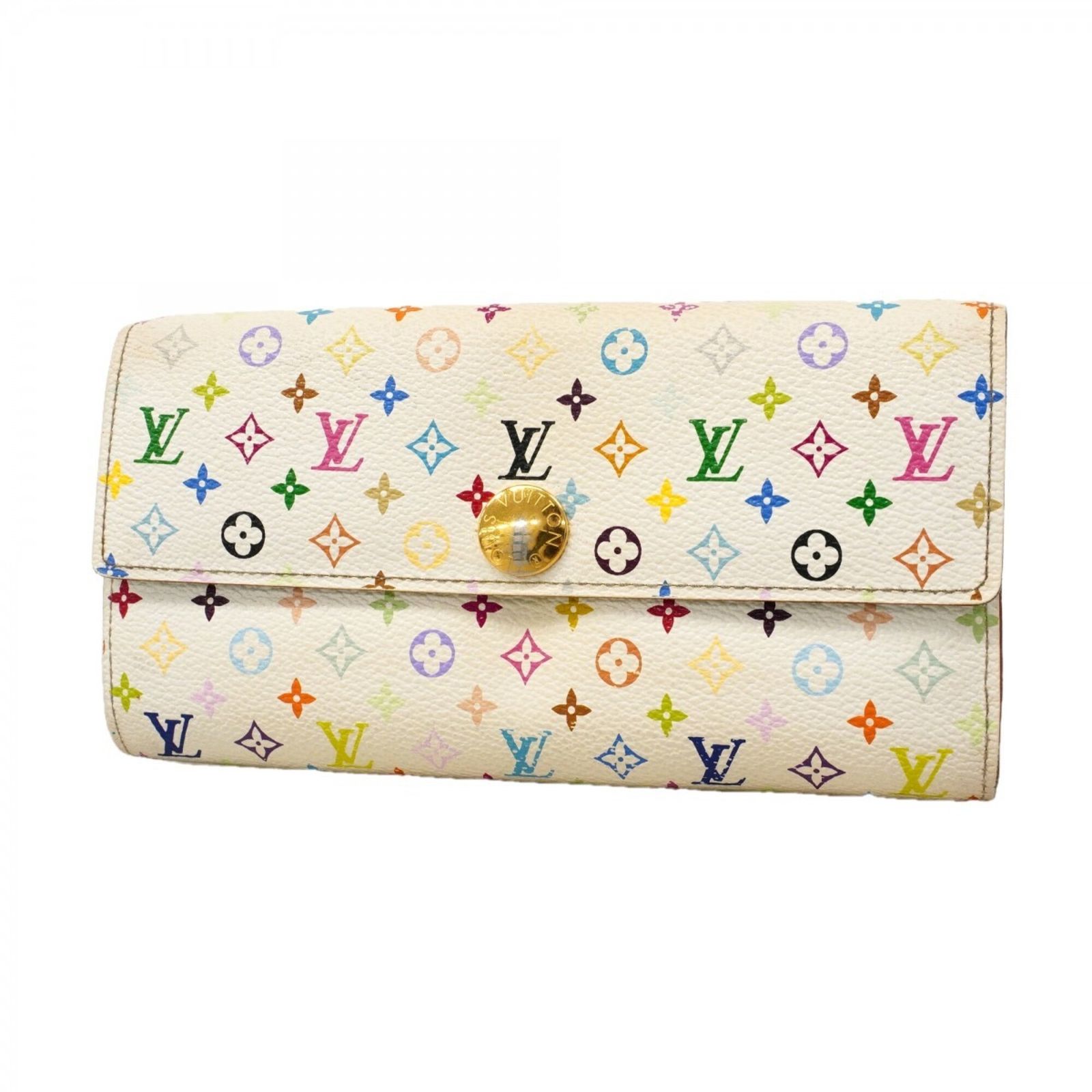 ルイ・ヴィトン(Louis Vuitton) ルイ・ヴィトン 長財布 モノグラム・マルチカラー ポルトフォイユサラ M93746 ブロン アニスレディース P3070096