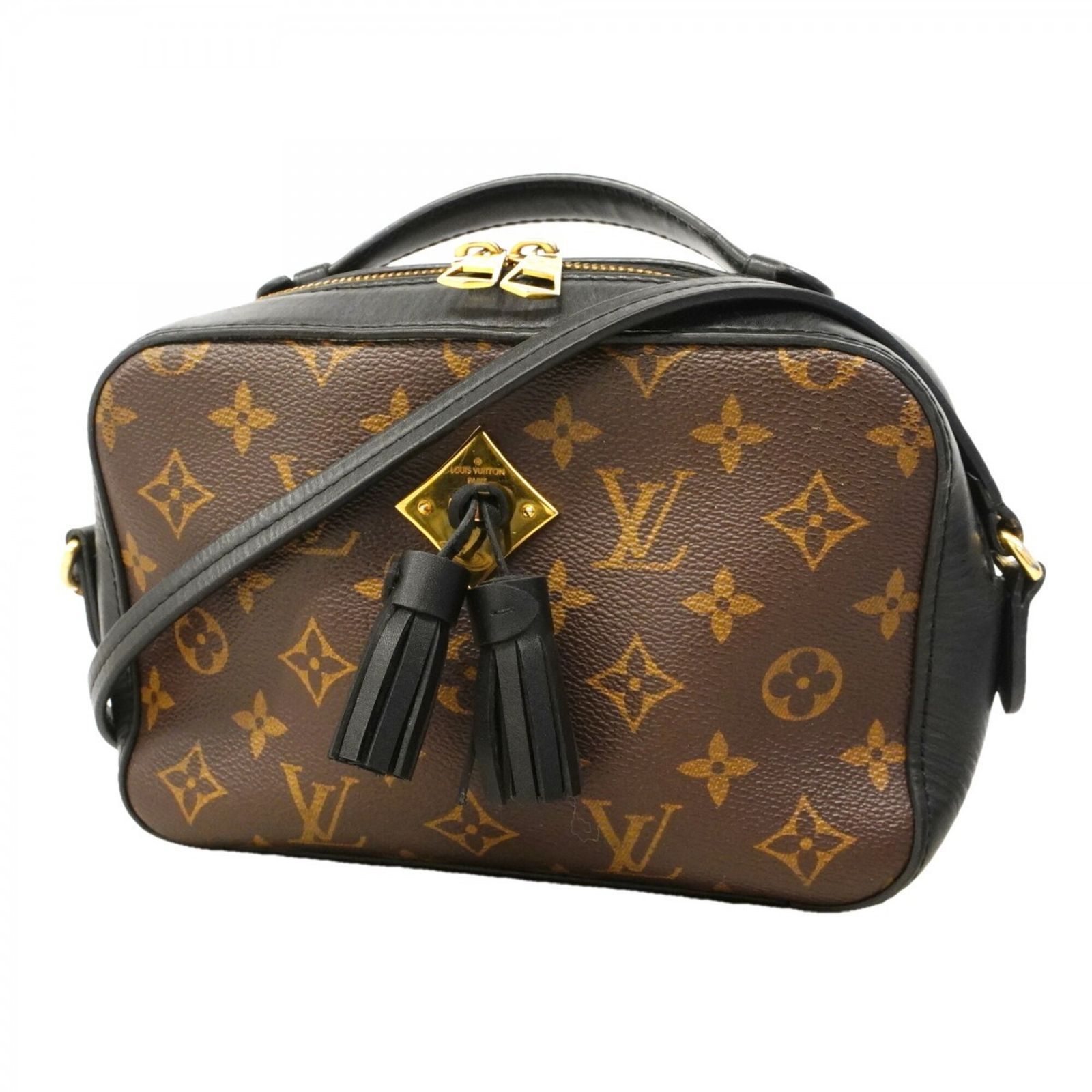 ルイ・ヴィトン(Louis Vuitton) ルイ・ヴィトン ショルダーバッグ モノグラム サントンジュ M43555 ブラウン ブラックレディース P3069859