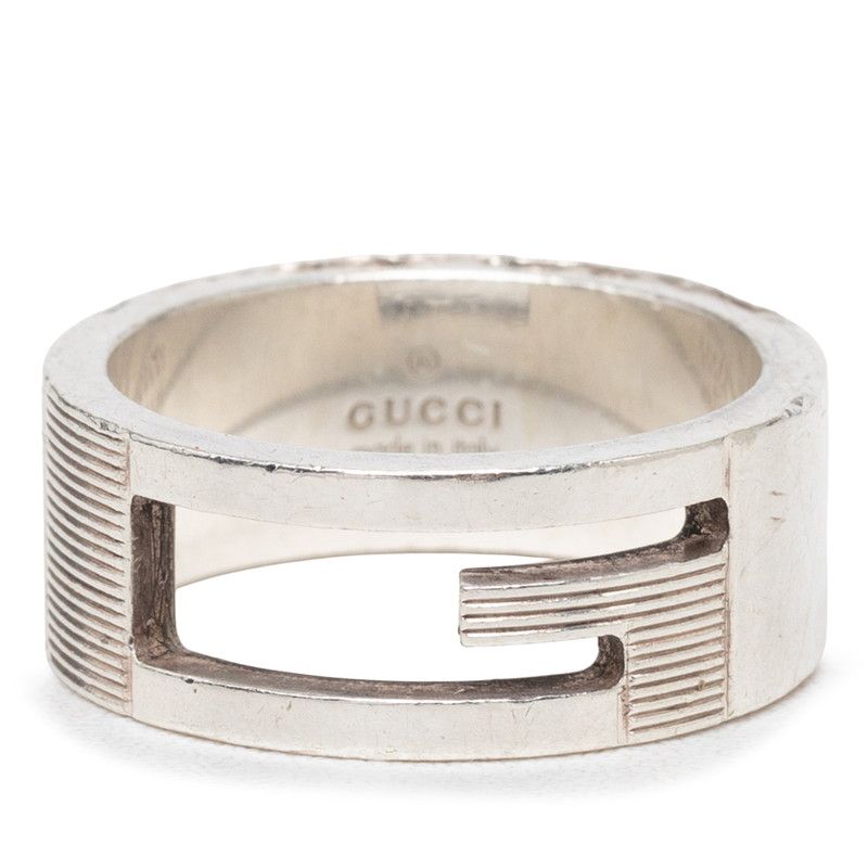 グッチ ブランデッドG リング 指輪 #15 SV925 シルバー レディース GUCCI【230-77211】