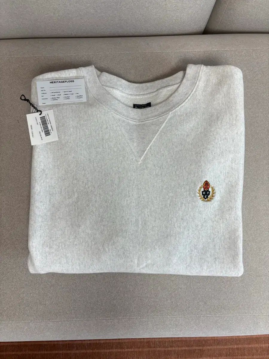 HERITAGE FLOSS スウェット XL メランジ白