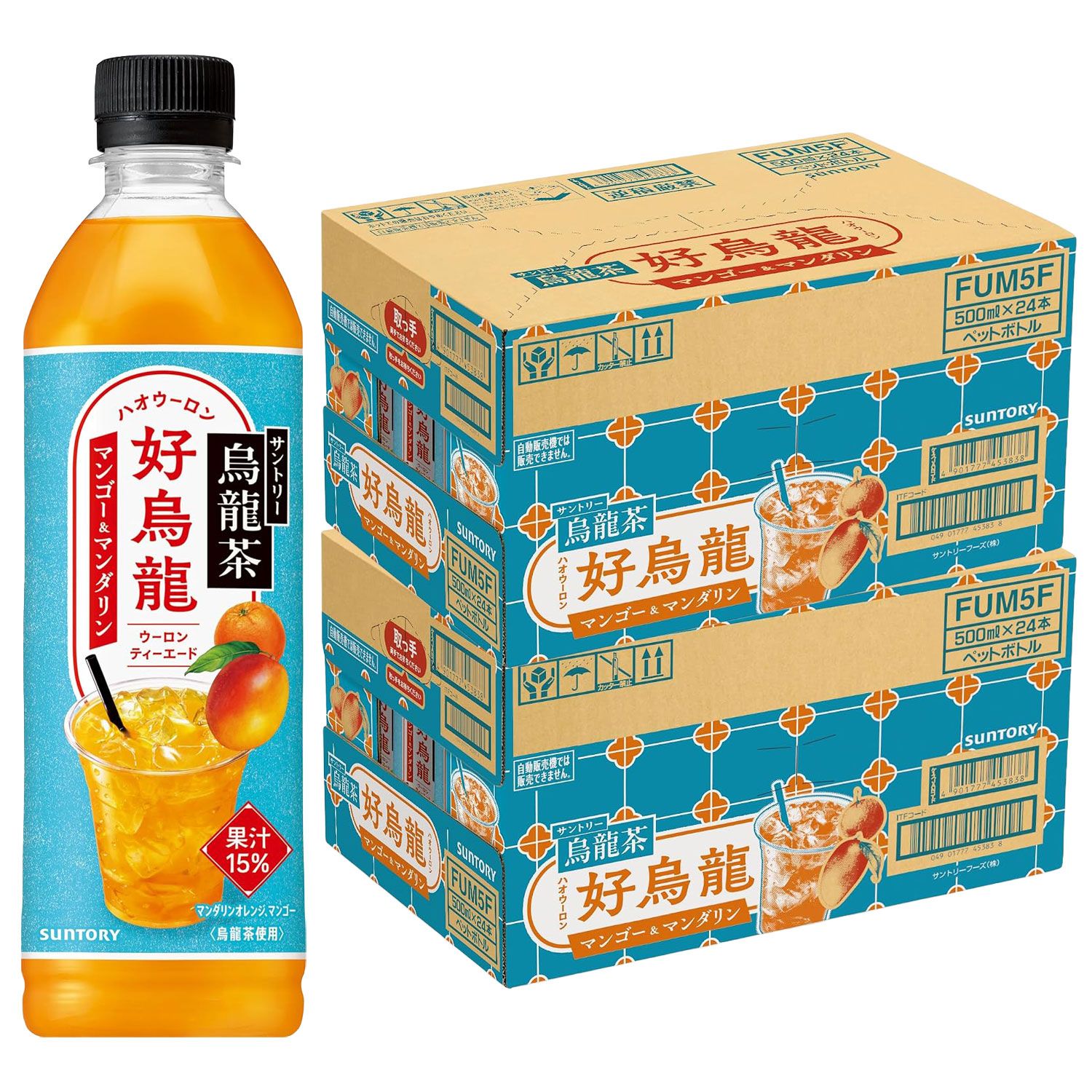 サントリー 烏龍茶 好烏龍 マンゴー＆マンダリン PET 500ml × 2ケース / 48本 6,565円