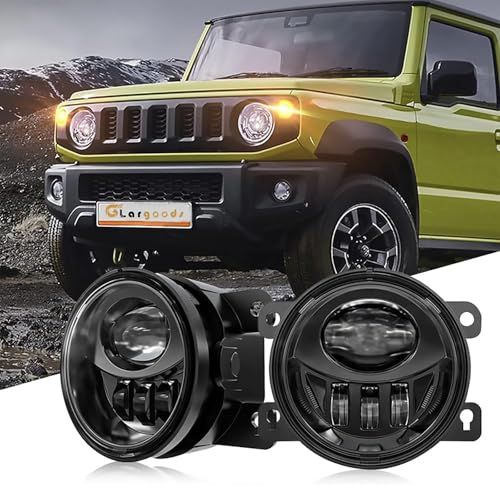 R★Largoods ジムニー フォグランプ JB23W/64/43W/74 ホワイト 6000K 高輝度 純正交換 2500LM LEDフォグライトユニット 取付簡単 防水 スズキ用 ジムニーJB系用 LEDフォグ 左右セット ad0de35e