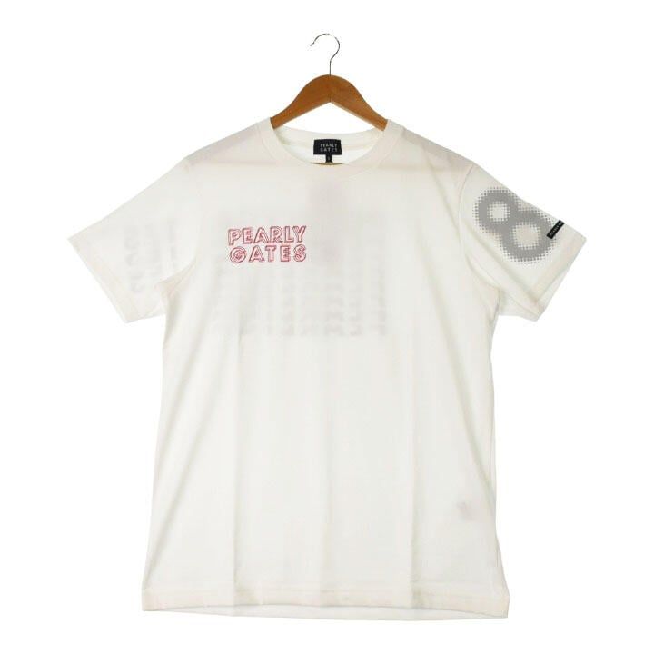 パーリーゲイツ | 5(L相当) | メンズ 半袖カットソー ホワイト系 春夏【中古】ゴルフウェア