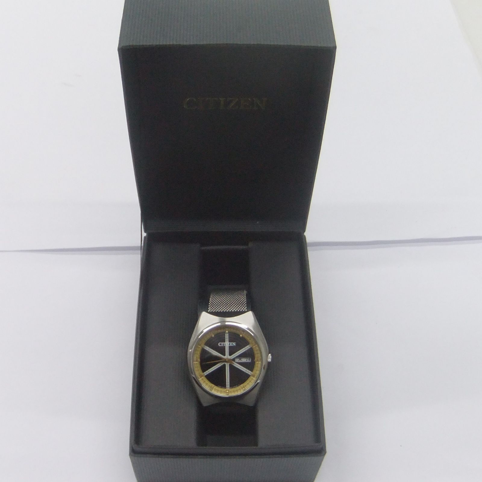【1016903】CITIZEN 腕時計 RECORD LABEL Eco-Drive PROTO BM8541-91E