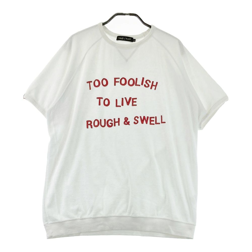 サイズ：L ROUGH&SWELL ラフアンドスウェル パイル 半袖Tシャツ